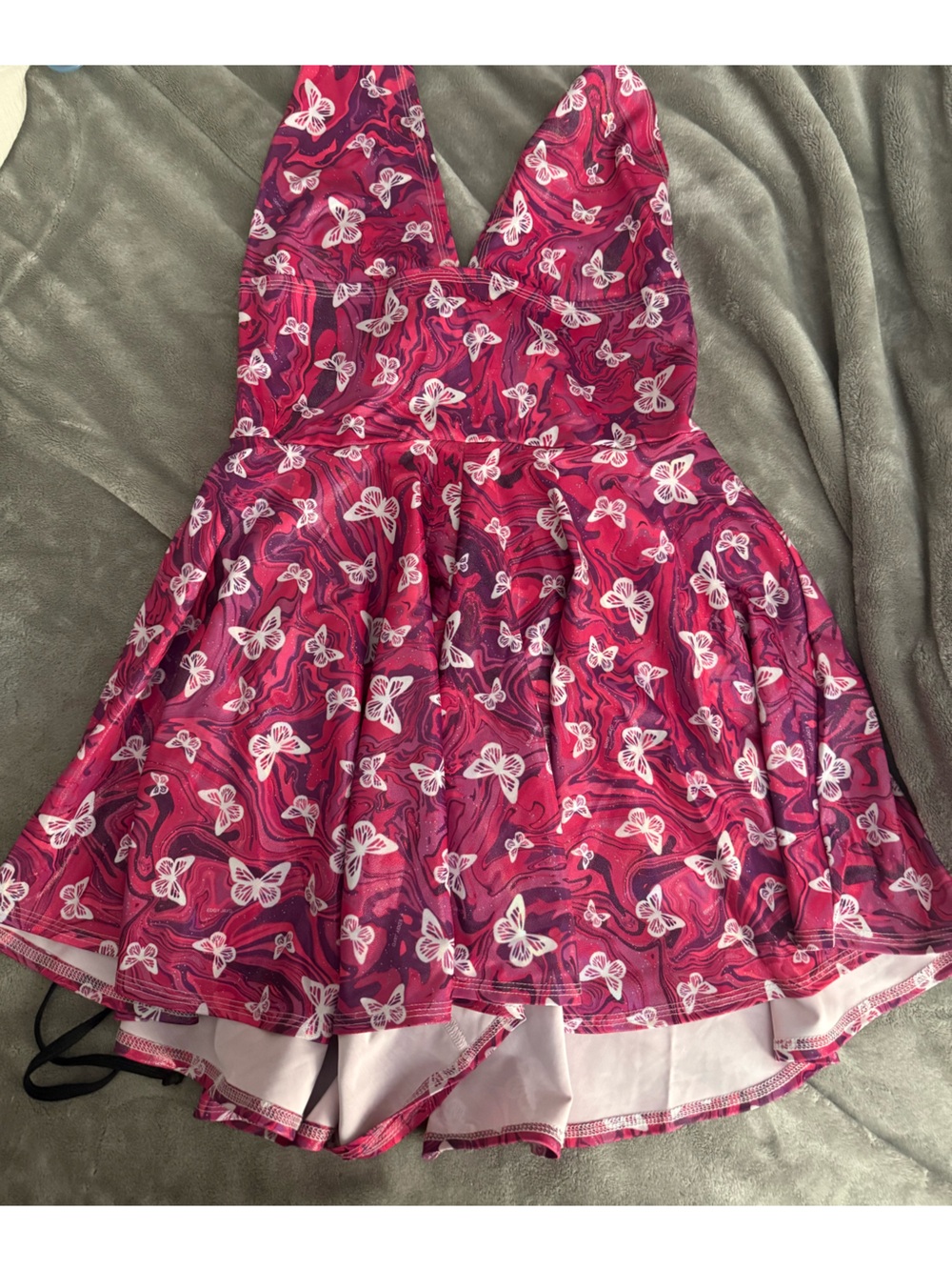Women’s Pink Butterfly Edjy Jayd Playsuit